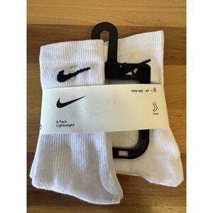 Nike Little Boy's 5-Pairs Young Athletes Ankle Socks 10c-3y Age 5-7 WHITE